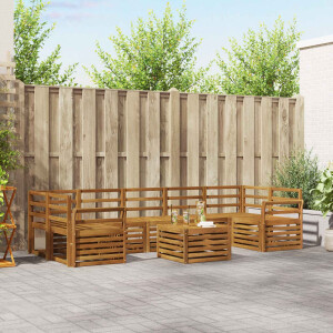 vidaXL Sofa-Sets Naturel Massief Acaciahout