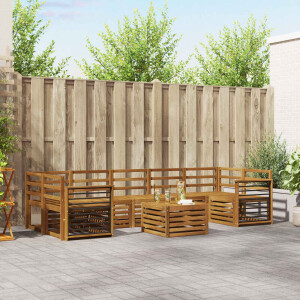 vidaXL Sofa-Sets Naturel Massief Acaciahout