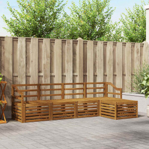 vidaXL Sofa-Sets 5 pcs Naturel Massief Acaciahout