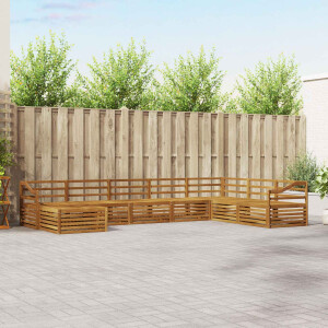 vidaXL Sofa-Sets 8 pcs Naturel Massief Acaciahout