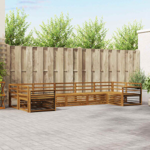 vidaXL Sofa-Sets 7 pcs Naturel Massief Acaciahout