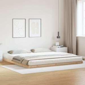 vidaXL Bedframe Naturel 180 x 220 cm Massief grenenhout