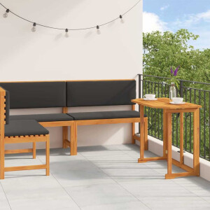 vidaXL Tuinbankset 3 pcs Bruin Massief Acaciahout