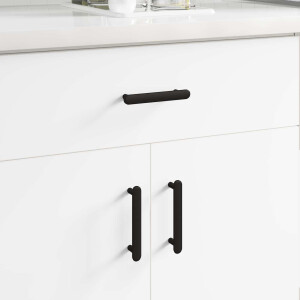 vidaXL Kasthandgreep 2 pcs Zwart 121 x 16.6 x 28.3 mm IJzer