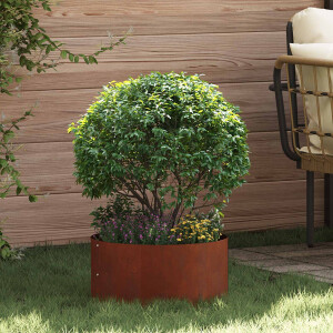 vidaXL Plantenring Bruin 40 x 40 x 20 cm Cortenstaal