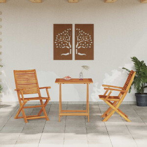 vidaXL Vouw Bistro Set 3 pcs Bruin Massief Acaciahout