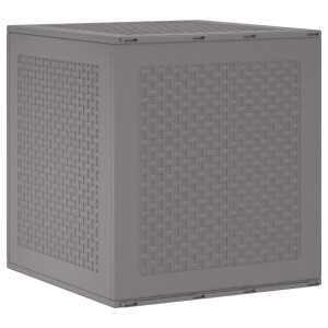 vidaXL Opbergbox met opslag Lichtgrijs 55 x 53 x 57 cm Polypropyleen