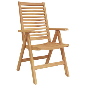 vidaXL Stoel 8 pcs Bruin 64.5 x 52 x 108 cm Massief Teakhout