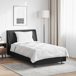 vidaXL Het Duvet voor Elk Seizoen met kussen 2 pcs Wit Microvezel
