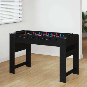 vidaXL Honkbaltafel Zwarte Eik 125 x 60,5 x 80 cm Bewerkt hout