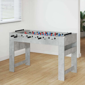 vidaXL Honkbaltafel Beton Grijs 125 x 60,5 x 80 cm Bewerkt hout