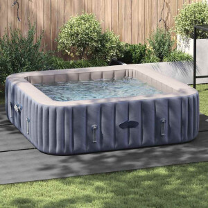 vidaXL Zwembad Grondzeil Lichtgrijs 396 x 396 cm Polyester geotextiel