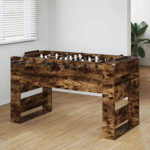 vidaXL Honkbaltafel Gerookte Eik 146,5 x 74 x 85 cm Bewerkt hout