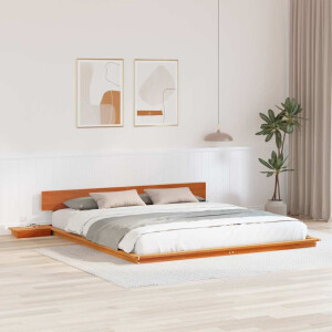 vidaXL Bedframe Bruin 200 x 200 cm Hout