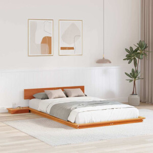 vidaXL Bedframe Bruin 120 x 190 cm Hout