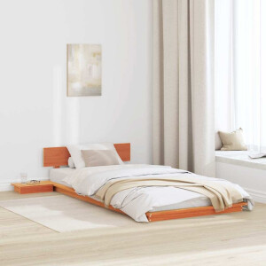 vidaXL Bedframe Bruin 90 x 200 cm Hout