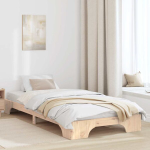 vidaXL Bedframe Massief grenenhout 90 x 200 cm Massief grenenhout