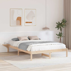 vidaXL Bedframe Naturel 150 x 200 cm Massief grenenhout