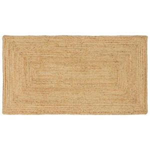 vidaXL Tapijt Beige 100 x 200 cm Jute