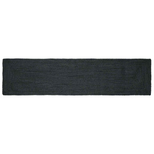 vidaXL Vloerkleden Rechthoekig Donkergrijs 60 x 250 cm Jute