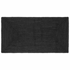 vidaXL Vloerkleden Rechthoekig Donkergrijs 80 x 150 cm Jute
