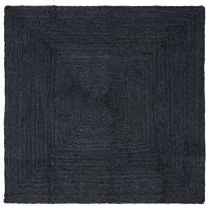 vidaXL Vloerkleden Vierkant Donkergrijs 300 x 300 cm Jute