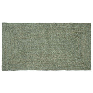 vidaXL Vloerkleden Rechthoekig Olijfgroen 60 x 110 cm Jute