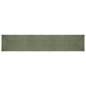 vidaXL Vloerkleden Rechthoekig Olijfgroen 60 x 400 cm Jute
