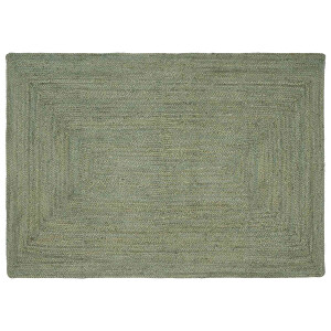 vidaXL Vloerkleden Rechthoekig Olijfgroen 120 x 170 cm Jute