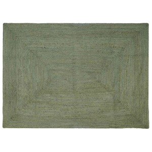 vidaXL Vloerkleden Rechthoekig Olijfgroen 200 x 290 cm Jute