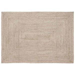 vidaXL Vloerkleden Rechthoekig Natuurlijk en Wit 120 x 170 cm Jute