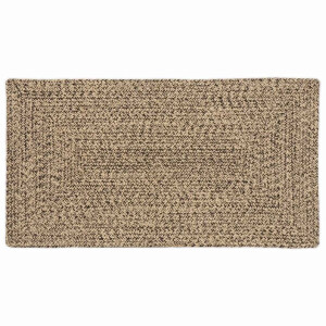 vidaXL Tapijt Naturel en zwart 60 x 110 cm Jute