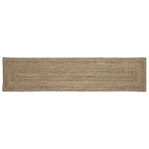 vidaXL Tapijt Naturel en zwart 60 x 300 cm Jute