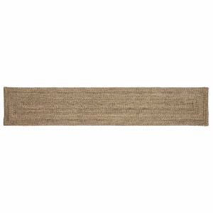 vidaXL Vloerkleden Rechthoekig Naturel en Zwart 60 x 400 cm Jute