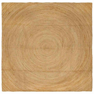 vidaXL Vloerkleden Vierkant Bruin 240 x 240 cm Jute