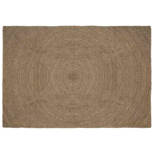vidaXL Vloerkleden Rechthoekig Grijs 240 x 340 cm Jute