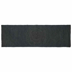 vidaXL Vloerkleden Rechthoekig Donkergrijs 80 x 250 cm Jute