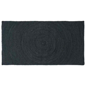 vidaXL Vloerkleden Rechthoekig Donkergrijs 100 x 200 cm Jute