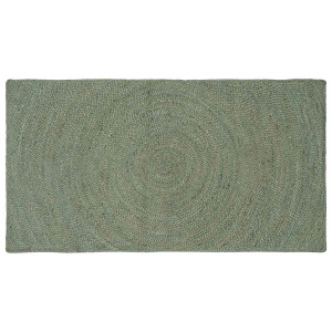 vidaXL Vloerkleden Olijfgroen 60 x 110 cm Jute