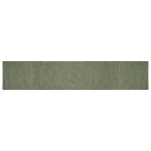 vidaXL Vloerkleden Olijfgroen 60 x 400 cm Jute