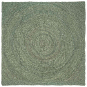 vidaXL Vloerkleden Olijfgroen 240 x 240 cm Jute