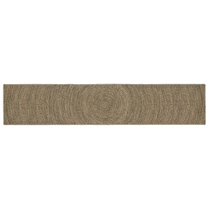 vidaXL Vloerkleden Naturel en Zwart 60 x 400 cm Jute