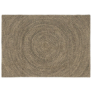 vidaXL Vloerkleden Naturel en Zwart 120 x 170 cm Jute