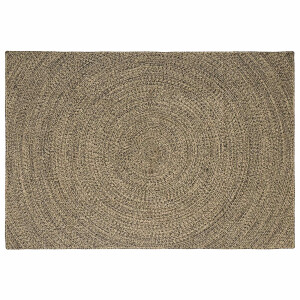 vidaXL Vloerkleden Naturel en Zwart 200 x 290 cm Jute