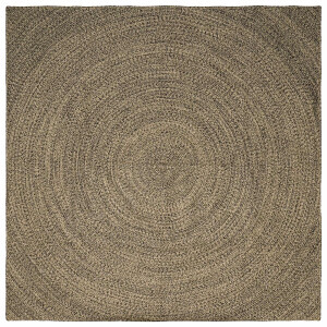 vidaXL Vloerkleden Naturel en Zwart 300 x 300 cm Jute