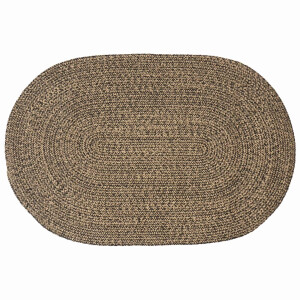 vidaXL Vloerkleden Zwart 122 x 183 cm Jute