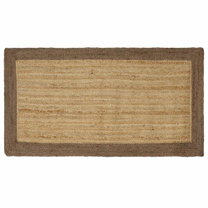 vidaXL Vloerkleden Grijs 80 x 150 cm Jute