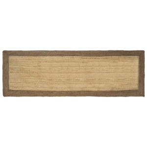 vidaXL Vloerkleden Grijs 80 x 300 cm Jute