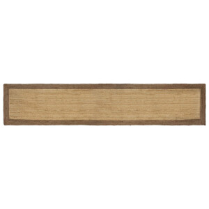 vidaXL Vloerkleden Grijs 80 x 400 cm Jute