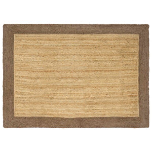 vidaXL Vloerkleden Grijs 140 x 200 cm Jute